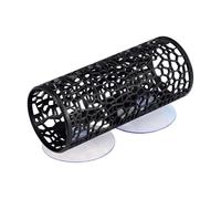 Betta Tunnel Aquarium Cave - Black Betta Tunnel Fish Toys Safe Hollow Hammock Cave Aquarium Decor Tube Shelter with Suction Cups For Shrimp Reptile