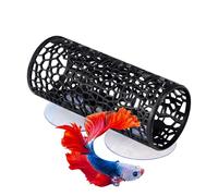 Betta Tunnel - Refugio pequeño de Tubo Seguro con succión, de Refugio de Descanso Betta Habitat | para Dormitorio, apartamento, Oficina, Mascotas acuáticas, cíclidos, cangrejos de río