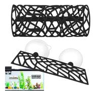 Betta Tunnel Tube - Soft 6-Inch Hollow Swim Tunnel, Floating Betta Hammock Bed, Shrimp Hideaway Resting Cave | Decorative Aquarium Accessory For Fish Tank Decor Moss Wall Shelf Hiding Shelter