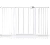 Bettacare Barrera de Seguridad Easy Fit, 139.8cm - 147.8cm, Blanco, Barrera de Presión para Escaleras, Puerta de Seguridad para Bebés para Puertas, Pasillos y Espacios, Barrera de Seguridad