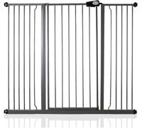 Bettacare Barrera de Seguridad Estrecha Para Niños y Mascotas, 133,2cm - 140,8cm, Gris Pizarra, Puerta Extra Alta de 104cm de Altura