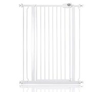 Bettacare Barrera de Seguridad Estrecha Para Niños y Mascotas, 81,4cm - 89cm, Blanca, Puerta Extra Alta de 104cm de Altura