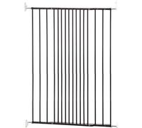 Bettacare Barrera de Seguridad Extra Alta para Mascota para Montar en la Pared, 62.5cm - 106.8cm, Negra, 103.5cm de Altura, Puerta para escaleras para Perros