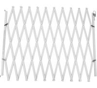 Bettacare Barrera Expandible para Mascotas XL, 60 cm - 230 cm, Blanca, de Madera, Cancel de Seguridad Retráctil para Perros, Barrera para Cachorros y Perros