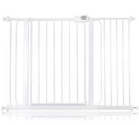Bettacare Easy Fit Puerta para Perros, 113.8cm - 121.8cm, Blanco, Puerta para Mascotas con Ajuste a Presión para Perros y Cachorros, Instalación Fácil.