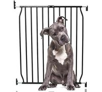Bettacare Eco Puerta de Mascota de Ajuste con Tornillos, Negra, 70 cm - 80 cm, Puerta de Perro de Ajuste con Tornillos, Puerta de Seguridad para Cachorro