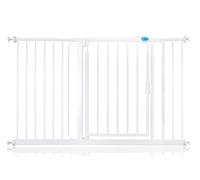 Bettacare Puerta de Seguridad con Cierre Automático, 132,6cm - 139,6cm, Blanca, Puerta de Seguridad con Ajuste a Presión, Puerta de Bebé, Barrera de Seguridad para Puertas Pasillos y Espacios
