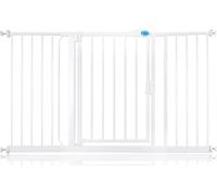Bettacare Puerta de Seguridad con Cierre Automático, 139,8cm - 146,8cm, Blanca, Puerta de Seguridad con Ajuste a Presión, Puerta de Bebé, Barrera de Seguridad para Puertas Pasillos y Espacios