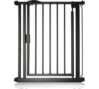 Bettacare Puerta de Seguridad con Cierre Automático, 68,5cm - 75cm, Negra Mate, Estrecha, Puerta de Seguridad con Ajuste a Presión Estrecha, Puerta de Bebé, Barrera de Seguridad para Puertas