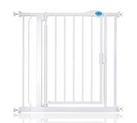 Bettacare Puerta de Seguridad con Cierre Automático, 82,2cm - 89,2cm, Blanca, Puerta de Seguridad con Ajuste a Presión, Puerta de Bebé, Barrera de Seguridad para Puertas Pasillos y Espacios