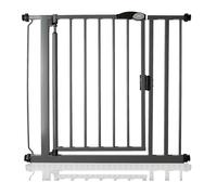 Bettacare Puerta de Seguridad con Cierre Automático, 82,2cm - 89,2cm, Gris Pizarra, Puerta de Seguridad con Ajuste a Presión, Puerta de Bebé, Barrera de Seguridad para Puertas Pasillos y Espacios