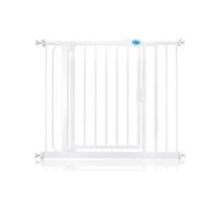 Bettacare Puerta de Seguridad con Cierre Automático, 96,6cm - 103,6cm, Blanca, Puerta de Seguridad con Ajuste a Presión, Puerta de Bebé, Barrera de Seguridad para Puertas Pasillos y Espacios