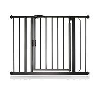 Bettacare Puerta de Seguridad con Cierre Automático, 96,6cm - 103,6cm, Negra Mate, Puerta de Seguridad con Ajuste a Presión, Puerta de Bebé, Barrera de Seguridad para Puertas Pasillos y Espacios
