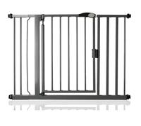 Bettacare Puerta para Mascotas con Cierre Automático, 103,8cm - 110,8cm, Gris Pizarra, Puerta de Escalera de Ajuste a Presión para Perros y Cachorros, Barrera de Seguridad para Puertas