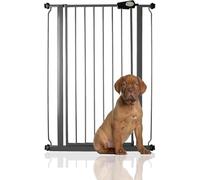 Bettacare Puerta para Mascotas Premium Alta Instalada a Presión, 75cm - 83cm, Gris Pizzarra, Alta de 104cm de Altura, Puerta de Escalera con Ajuste a presión para Perro, Barrera de Seguridad