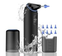 BETTDOW Limpiador de oído eléctrico, eliminador de cerumen, IPX65 resistente al agua, set de limpieza de oídos con bajo nivel de ruido, 4 modos de impresión seguro y eficaz para la eliminación de