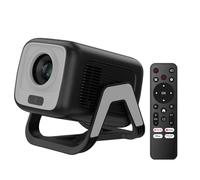 Bettdow para Netflix Oficial Mini Proyector 4K, 1080P Proyector Portatil Giratorio, Enfoque Automático/Corrección Trapezoidal, 10000 Lúmenes, Android 13 & BT 5.2, Cine en Casa y Exteriores, Negro