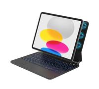 Bettdow Teclado para iPad 10 Generación 10,9" 2022/11 Generación A16 11" 2025, Español Ñ Diseño Magnético Flotante Teclado con Trackpad y Retroiluminado, Negro