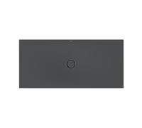 Bette Plato de ducha con soporte mínimo, 160x75cm, 5949-400T1, Color: cuervo