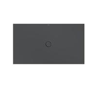 Bette Plato de ducha de suelo con esmaltePlus ,160x90cm, 5966-400PLUS, Color: cuervo