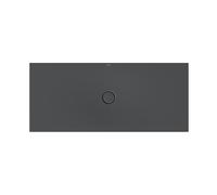 Bette Plato de ducha de suelo con GlasurPlus, 160x70 cm, 5948-400PLUS, Color: cuervo