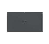 Bette Plato de ducha de suelo con GlasurPlus ,160x90cm, 5966-400PLUS, Color: cuervo