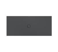 Bette Plato de ducha de suelo con GlasurPlus, 170x75cm, 5994-400PLUS, Color: cuervo