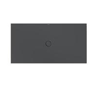 Bette Plato de ducha de suelo con GlasurPlus, 170x90cm, 5991-400PLUS, Color: cuervo