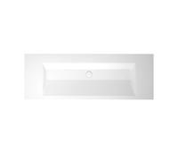 BetteAqua lavabo empotrado, 2 agujeros de grifo, sin rebosadero, 1400x495x80mm, A072-000HLW2,PW, Color: Blanco con Glasur Plus