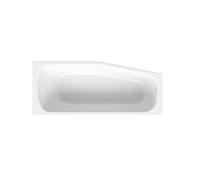 BetteBambino bañera ahorradora de espacio, empotrada, 1 plaza, 1570x650x420mm, izquierda, 2770-000Plus, Color: Blanco con Glasur Plus