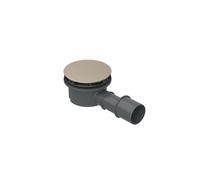BetteCompact + juego de desagüe, lateral, caudal de desagüe 0,5 l/s, con antideslizante Pro, B568-003AY, Color: Beige Bahama