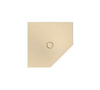 BetteFloor Caro plato de ducha pentagonal con BetteGlasur Plus, 900x900mm, 7191-441PLUS, Color: Crema mate