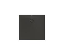 BetteFloor Plato de ducha lateral, 90x90cm, 3381-401, Color: antracita