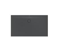 BetteFloor Plato de ducha lateral con GlasurPlus, 140x80cm, 3379-400PLUS, Color: cuervo