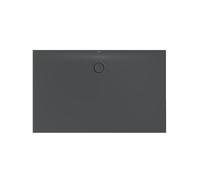 BetteFloor Plato de ducha lateral con GlasurPlus, 160x100cm, 3397-400PLUS, Color: cuervo