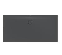 BetteFloor Plato de ducha lateral con GlasurPlus, 160x80cm, 3375-400PLUS, Color: cuervo