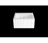 Betteloft Ornament Lavabo de pared con grifo, SWV4A 825 x 510 mm, A230-000SWV4A,HLW1,PW, Color: Blanco con Glasur Plus