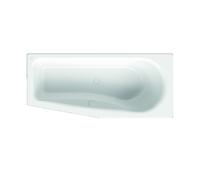 BetteLuna, bañera ahorradora de espacio, 170x75x45cm, 2750, izquierda, 2750-000AS, Color: Blanco con guadaña antideslizante