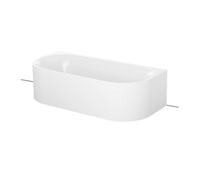BetteLux Oval I Silueta pre-pared bañera 190x95x45cm, 2 traseros inclinados, 3417CWVVS, 3417-000CWVVS,Plus, Color: Blanco con Glasur Plus