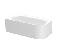 BetteLux Oval IV Silhouette esquina bañera 175x80x45cm, 2 inclinaciones traseras, Instalación en la esquina izquierda, 3425CERVS, 3425-000CERVS, Color: Blanco