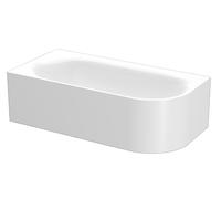 BetteLux Oval IV Silhouette esquina bañera 195x95x45cm, 2 inclinaciones traseras, Instalación en la esquina izquierda, 3427CERVS, 3427-000CERVS, Color: Blanco
