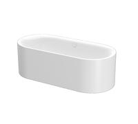 BetteLux Oval Silhouette bañera independiente, 180x80x45cm, 2 respaldos inclinados, 3466CFXXS, 3466-000CFXXS, Color: Blanco