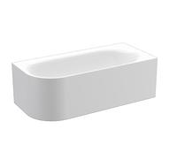 BetteLux Oval V Silhouette esquina bañera 175x80x45cm, 2 inclinaciones traseras, Instalación en la esquina derecha, 3435CELVS, 3435-000CELVS, Color: Blanco
