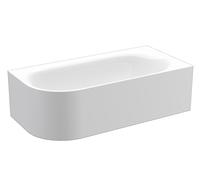 BetteLux Oval V Silhouette, esquina bañera 195x95x45cm, 2 inclinaciones traseras, Instalación en la esquina derecha, 3437CELVS, 3437-000CELVS, Color: Blanco