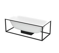 BetteLux Shape bañera rectangular de instalación independiente, 2 respaldos inclinados, 1700x750x450mm, 3451-000, Color: Blanco