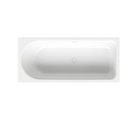 BetteOcean bañeras rectangulares, empotradas, rebosadero trasero, extremo de los pies a la derecha, 1800x800x450mm, 8856-000AS, Color: Blanco con guadaña antideslizante