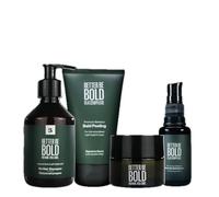 BETTER BE BOLD - Anticaspa Calvicie Set I 4 rutina de paso contra el cuero cabelludo seco picor I champú exfoliante día y cuidado nocturno I hidratación y calvicie I cuidado de la calvicie hombres