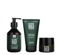 BETTER BE BOLD I GLATT & MATT Calvicie-Routine I Calvicie Peeling, Champú Calvo y Crema Calva I Todo en un Set I Para el Cuidado Masculina Ideal I Hidratación y Protección I Cuidado del Cuero