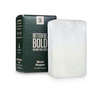 BETTER BE BOLD Piedra de alumbre de 75 g que detiene el sangrado inmediatamente después del afeitado, antiséptico y antibacteriano, hecho a mano en Francia, 100 % natural, barba y calvicie, vegano