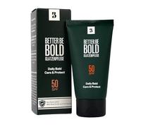 BETTER BE BOLD Protector solar cabeza calva 50 ml SPF 50 I Protección UV alta I Hidratación ligera I Aloe vera piel sensible I Uso diario cuero cabelludo hombre vegano